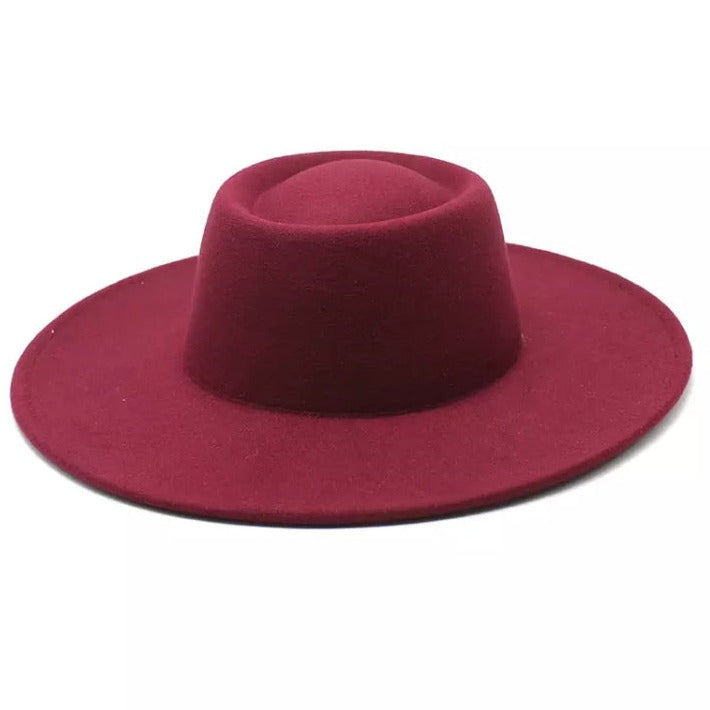 magenta Blocked Hat Base: Spanish Pork Pie