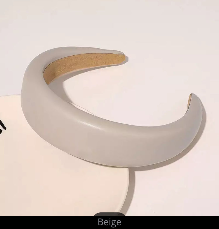Faux Leather Padded Headbands - AU