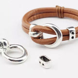 loop bollard Braided leather cord round 