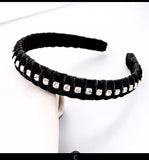 Faux Leather Wrapped Crystal Headbands - US