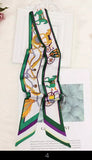 Hat Band Ribbon - Silk Horse Design - CA