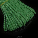 green Braided/Plaited Leather Cord