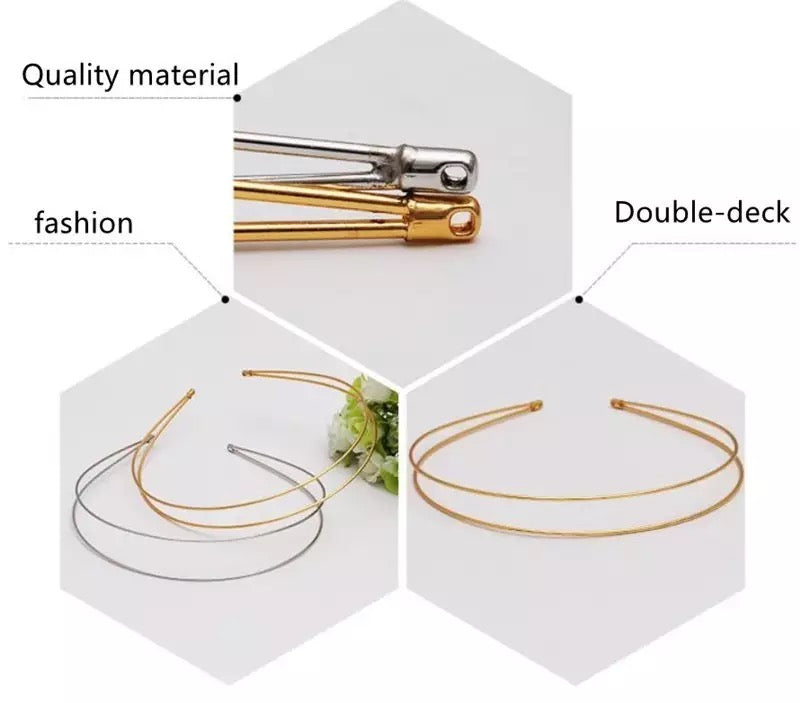 Double Row Metal Headbands - AU