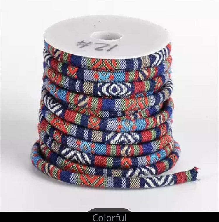 Ethnic Print Polyester Cord - AU