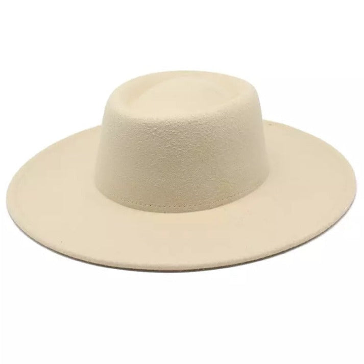 cream Blocked Hat Base: Spanish Pork Pie