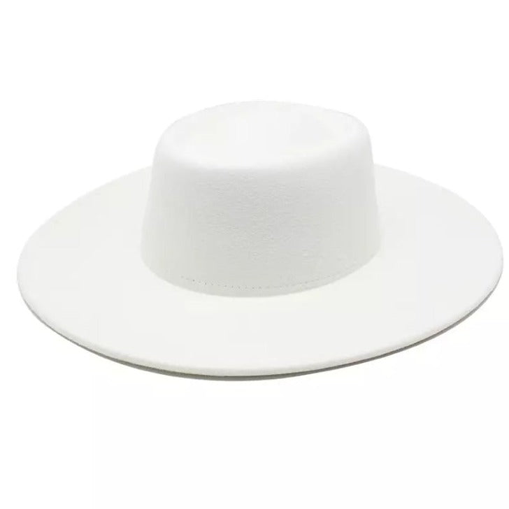 white Blocked Hat Base: Spanish Pork Pie