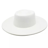 white Blocked Hat Base: Spanish Pork Pie
