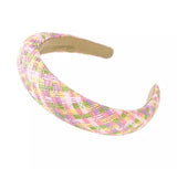 Patterned Paper Straw Padded Headbands - CA