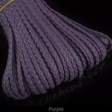 purple Braided/Plaited Leather Cord