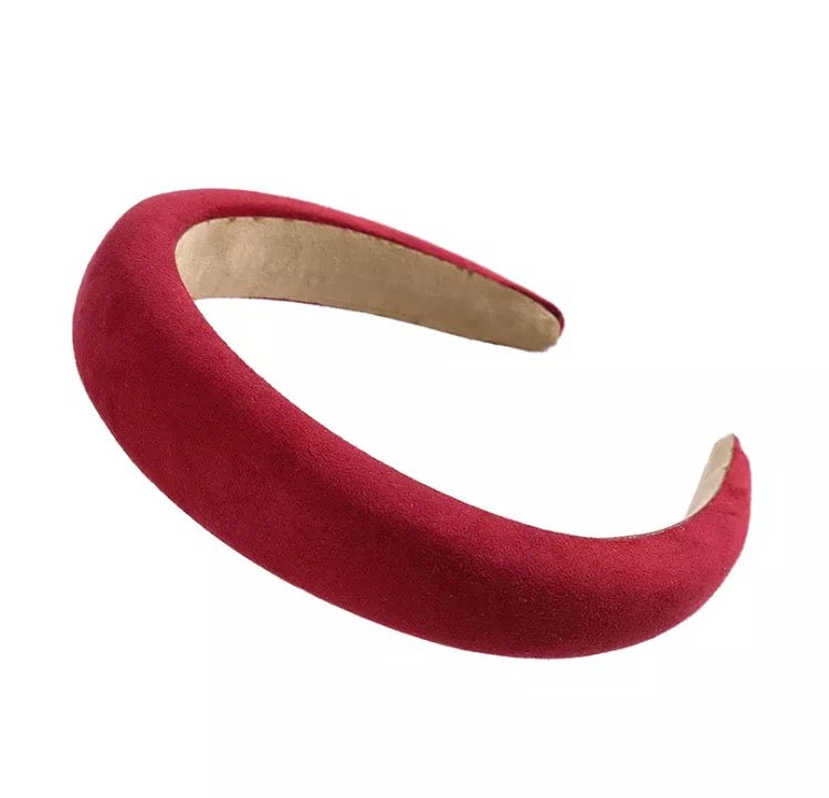 Faux Suede Padded Headbands - AU