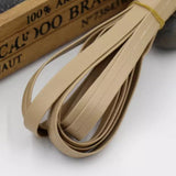 fawn  10mm Faux Leather Bias Tape 