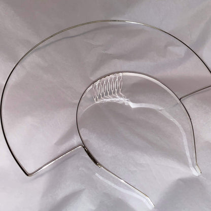 Metal Halo Headbands silver square