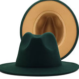 Blocked Hat Base: Double-blocked Ottway trilby fedora green caramel