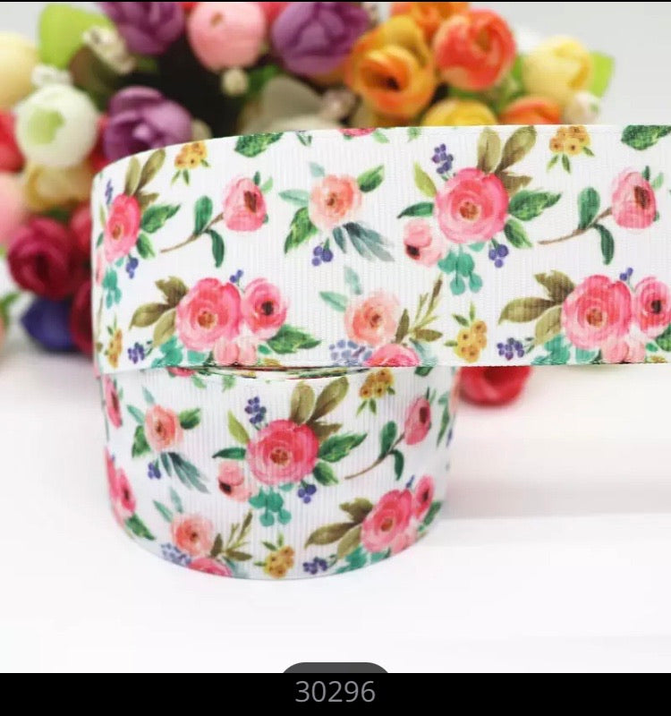 Floral Grosgrain Ribbon - AU
