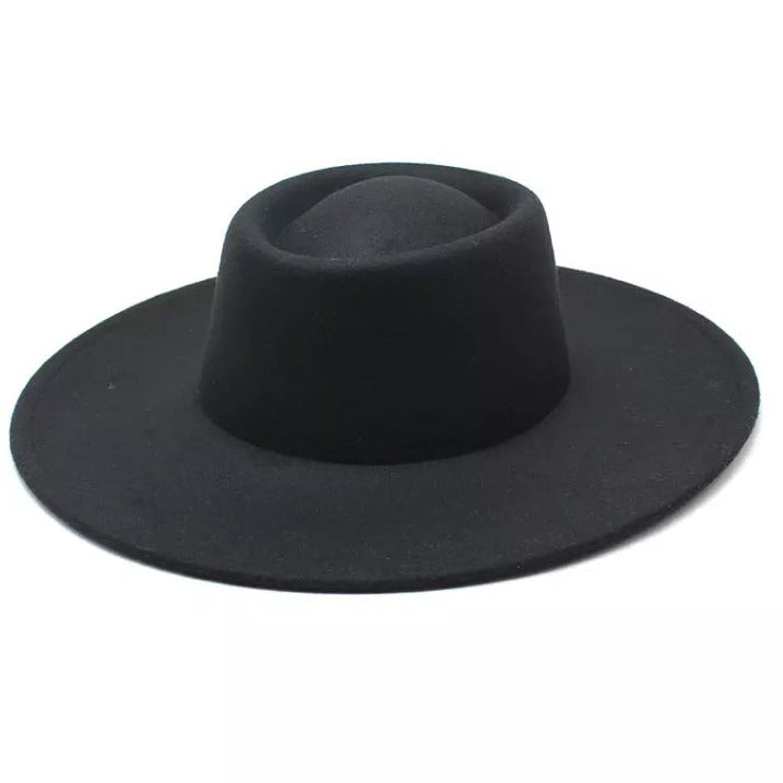 black Blocked Hat Base: Spanish Pork Pie