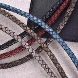Round Braided Leather Cord 6mm - AU