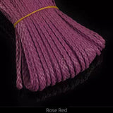 rose red Braided/Plaited Leather Cord
