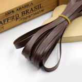 brown  10mm Faux Leather Bias Tape 