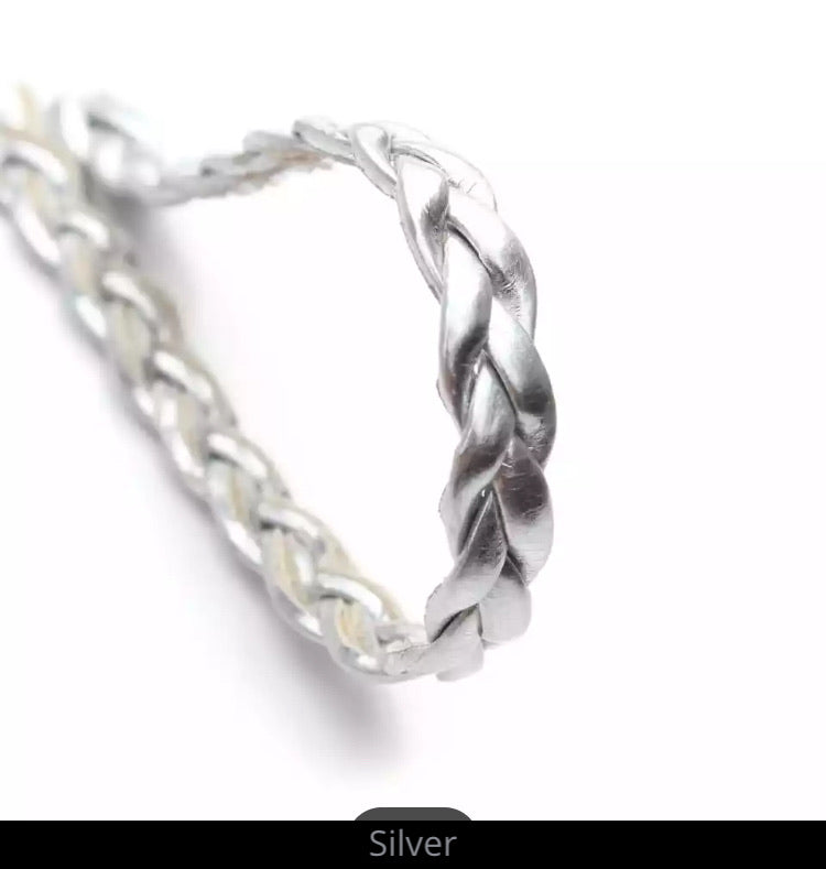 Plaited Leather Cord - AU