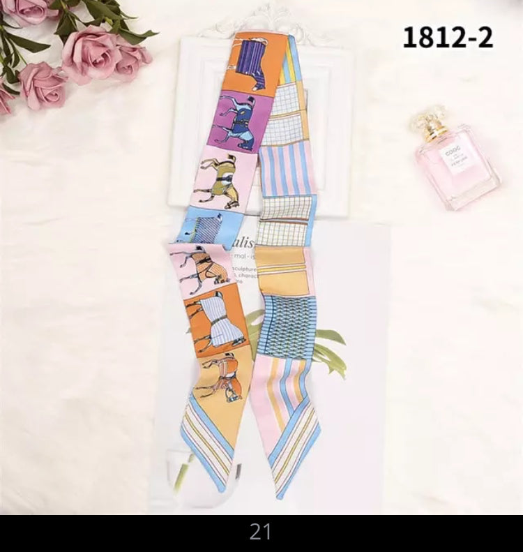 Hat Band Ribbon - Silk Horse Design - AU
