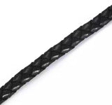 Round Braided Leather Cord 6mm - AU