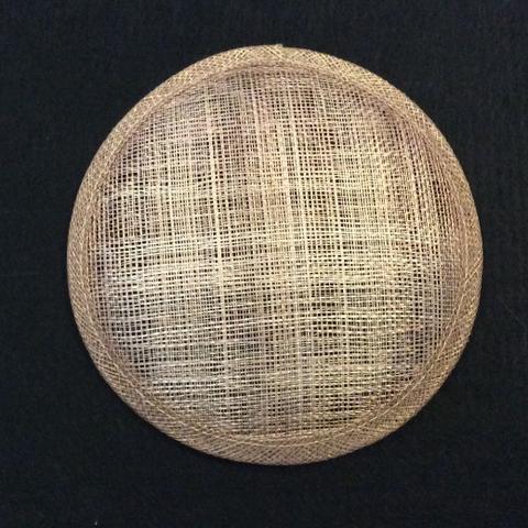 Sinamay Round [14cm] Base - AU - B Unique Millinery