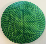 Round Multi-Colour Checked Buntal [16cm] Bases - AU - B Unique Millinery