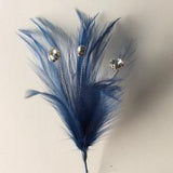 Small Diamontee Feather Mount Centres (FBN1610) - AU - B Unique Millinery