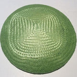 Buntal 16cm Round Bases - lime green