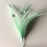 Small Diamontee Feather Mount Centres (FBN1610) - AU - B Unique Millinery