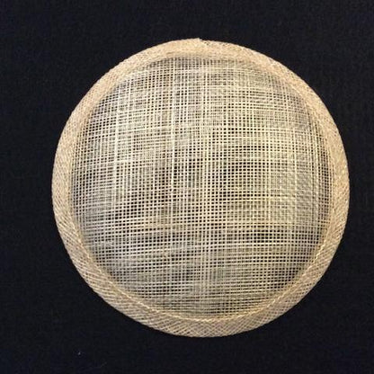 Sinamay Round [14cm] Base - AU - B Unique Millinery