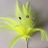 Small Diamontee Feather Mount Centres (FBN1610) - AU - B Unique Millinery