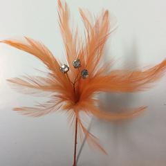 Small Diamontee Feather Mount Centres (FBN1610) - AU - B Unique Millinery