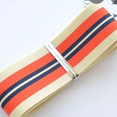 hat ribbon stripes & patterns 1" orange main