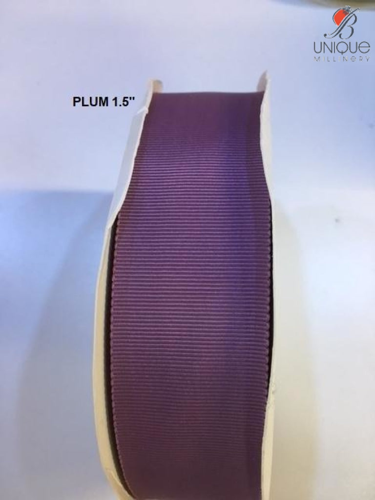 Petersham Ribbon [1 1/2 / 38Mm] - Au Plum 1/2/38Mm] (Code #201) [/m] Poly