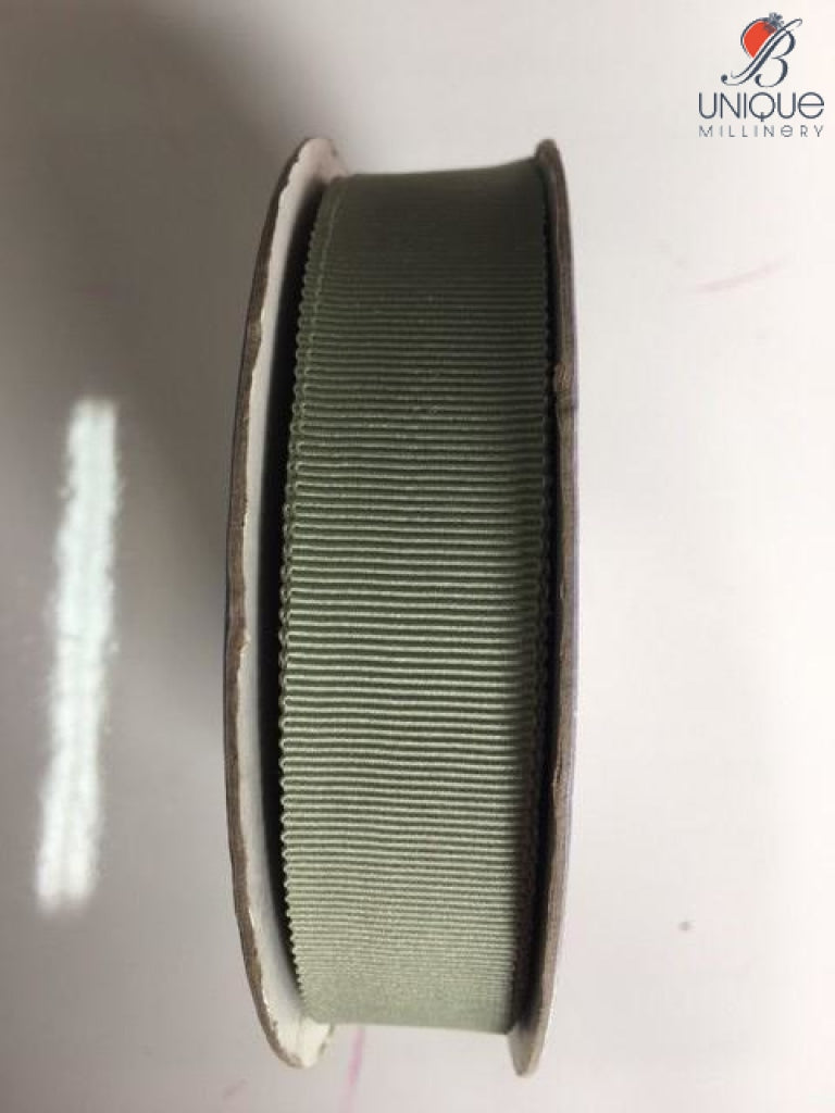 Petersham Ribbon [1 1/2 / 38Mm] - Au Smokey Olive Green (Code #) [/m] Poly
