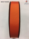 Petersham Ribbon [1/25Mm & 5/8/15Mm] - Au Bright Orange [1] (Code #750) [/m] Poly