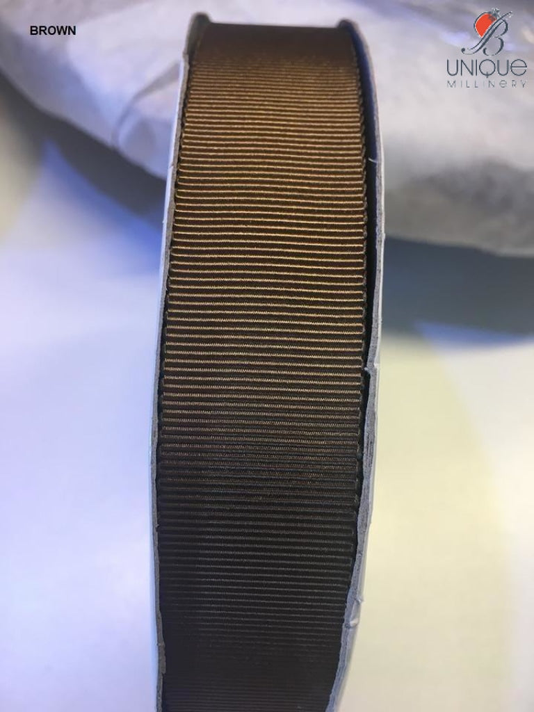 Petersham Ribbon [1/25Mm & 5/8/15Mm] - Au Brown [1] (Code #847) [/m] Poly