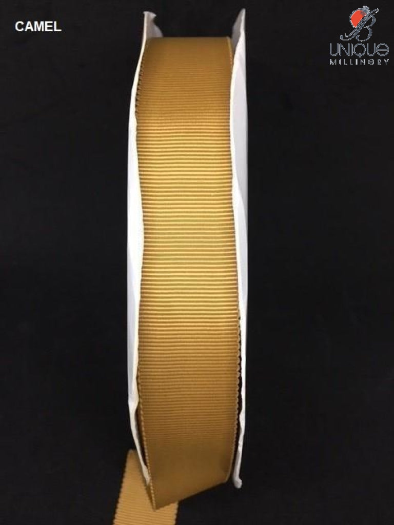 Petersham Ribbon [1/25Mm & 5/8/15Mm] - Au Camel [1] (Code#155) [/m] Poly