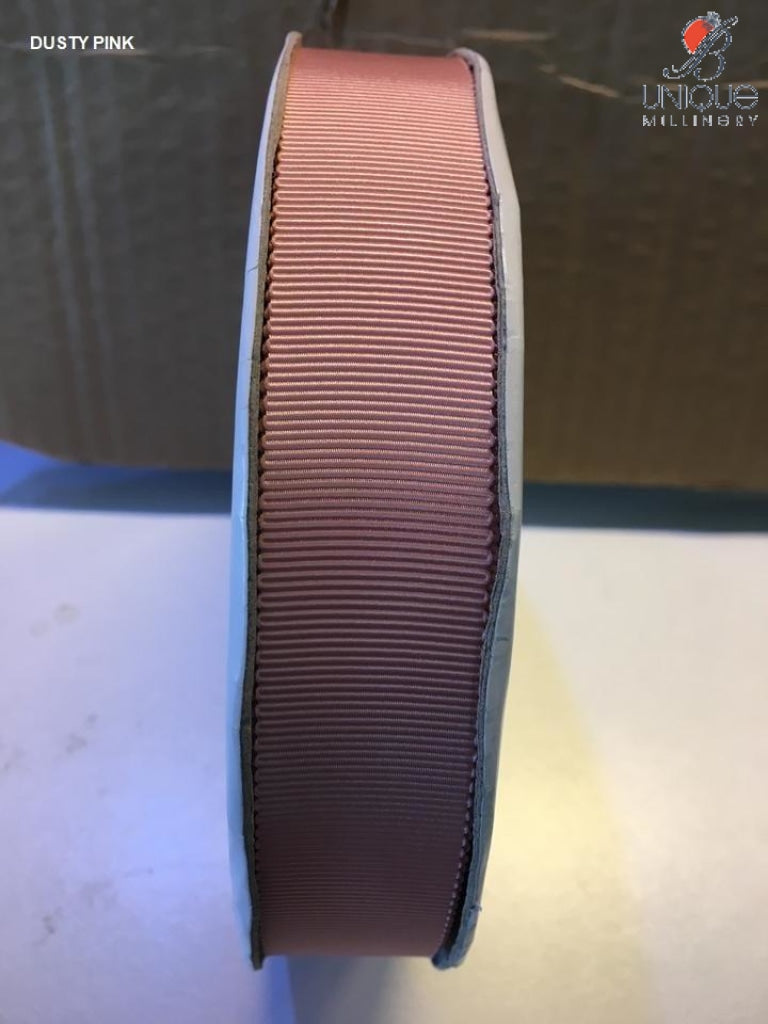 Petersham Ribbon [1/25Mm & 5/8/15Mm] - Au Dusty Pink [1] (Code #13) [/m] Viscose