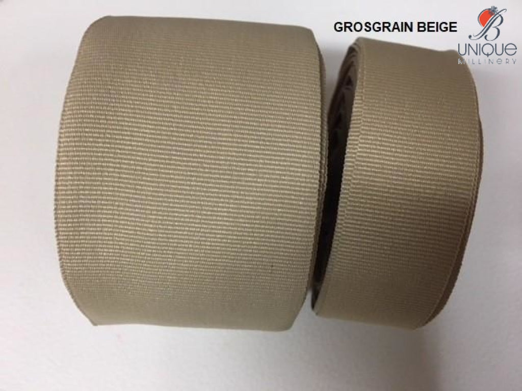 Petersham Ribbon [1/25Mm & 5/8/15Mm] - Au Grosgrain Beige [1] [/m]