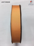 Petersham Ribbon [1/25Mm & 5/8/15Mm] - Au Light Orange [1] (Code #675) [/m] Poly