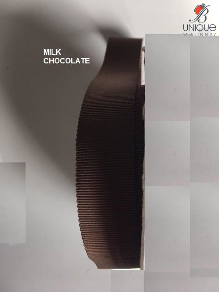 Petersham Ribbon [1/25Mm & 5/8/15Mm] - Au Milk Chocolate [1] (Code #158) [/m] Poly