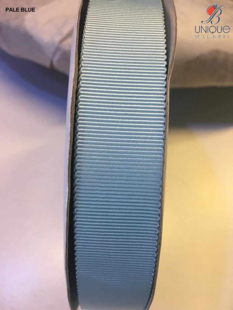 Petersham Ribbon [1/25Mm & 5/8/15Mm] - Au Pale Blue [1] (Code #308) [/m] Poly