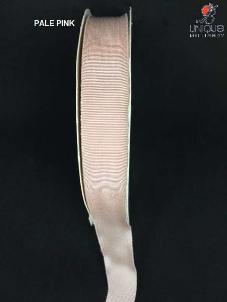 Petersham Ribbon [1/25Mm & 5/8/15Mm] - Au Pale Pink [1] (Code #11) [/m] Poly