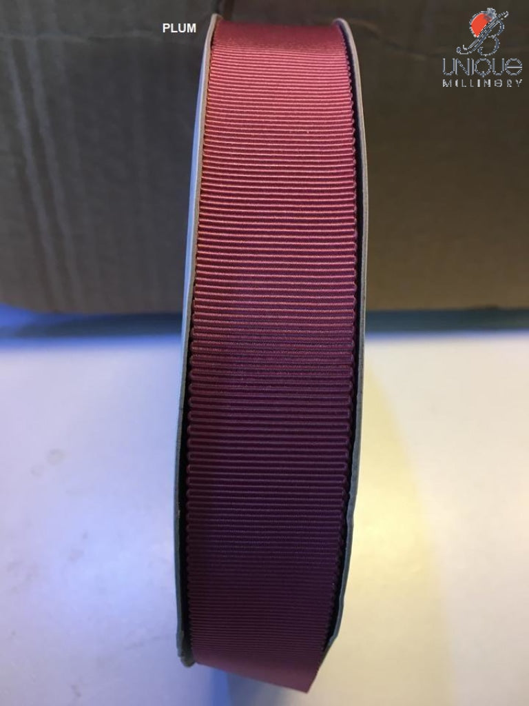 Petersham Ribbon [1/25Mm & 5/8/15Mm] - Au Plum [1] (Code #174) [/m] Poly
