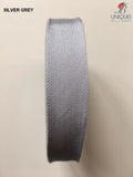 Petersham Ribbon [1/25Mm & 5/8/15Mm] - Au Silver Grey [1] (Code #21) [/50Yd Roll]