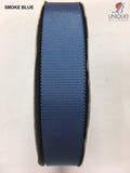 Petersham Ribbon [1/25Mm & 5/8/15Mm] - Au Smokey Blue [1] (Code #363) [/m] Poly