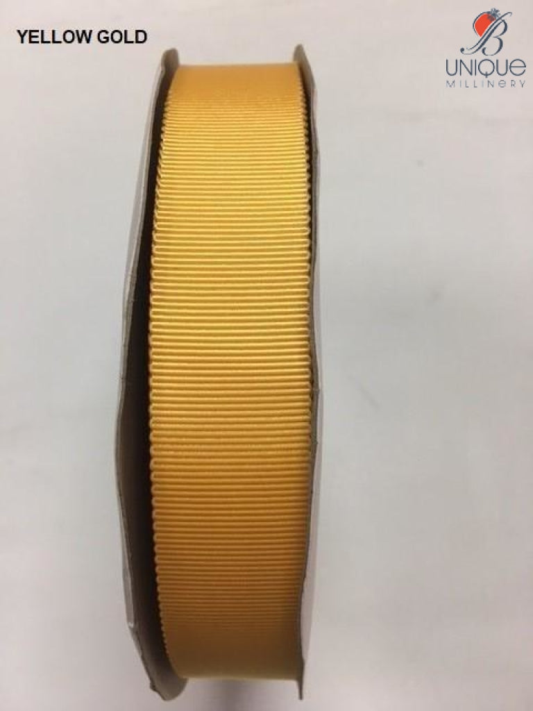 Petersham Ribbon [1/25Mm & 5/8/15Mm] - Au Yellow Gold [1] (Code #660) [/m] Poly