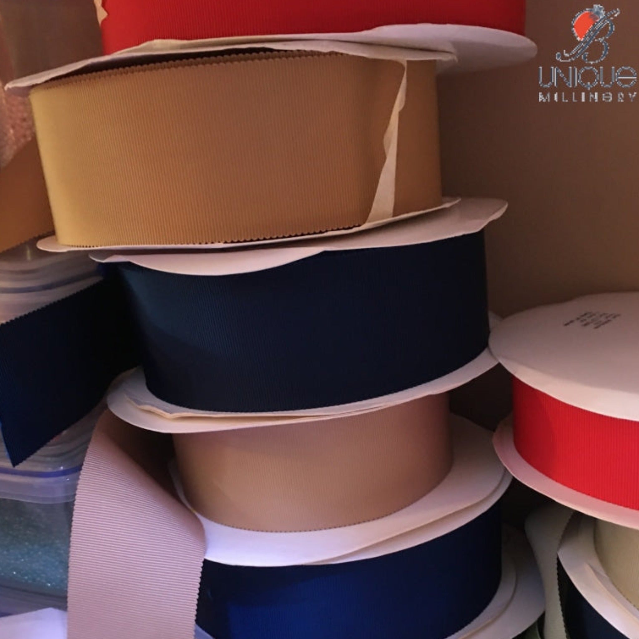 Petersham Hat Ribbon | Grosgrain | Trimmings | 50mm – B Unique Millinery
